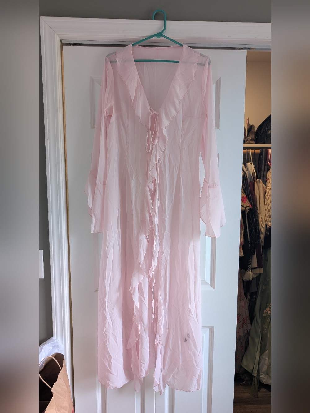 Cider Pink Chiffon Duster